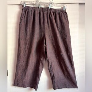 FLAX Linen Floods Crop Pants ❤️💙 Crossweave 2G 2x 3x